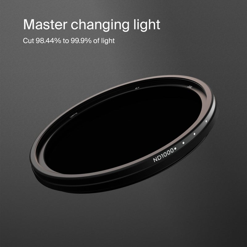 Urth فلتر عدسة متغير ND من Urth بحجم 95 مم ND64-1000 (بلس+) - نطاق 6-10 توقف، فلتر كثافة محايدة نانو مطلي بـ 20 طبقة فائق النحافة للكاميرات - Image 2